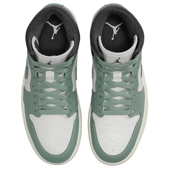 Brand New Nike Women Air Jordan 1 Mid Basketball Leather Shoes - Leather - Picture 4 of 6